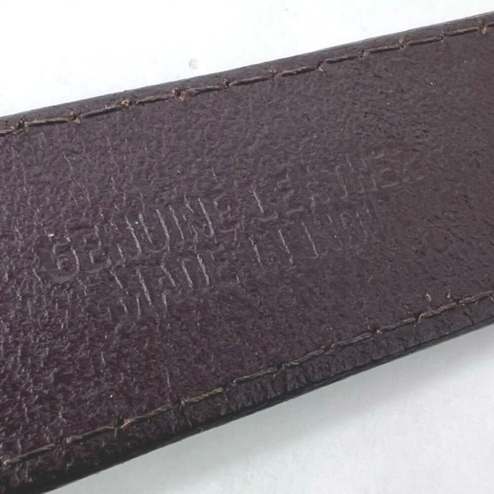 Nine & Company Leather Belt Contrast Stitch Brown Classic Casual Women M/L - Picture 6 of 8